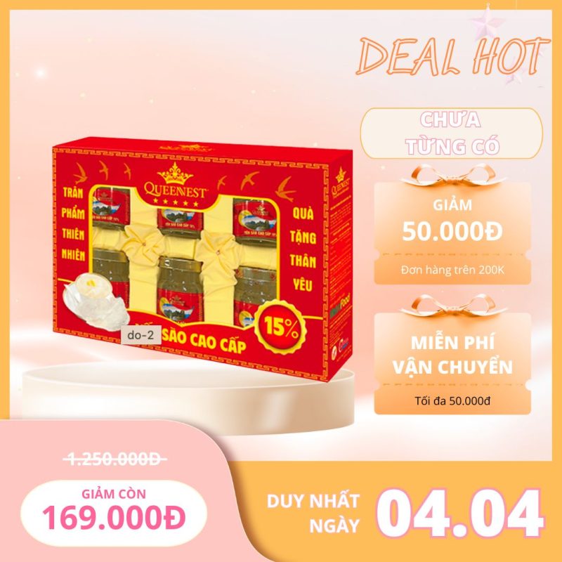 Yến sào chưng sẵn cao cấp - hộp đỏ 75ml